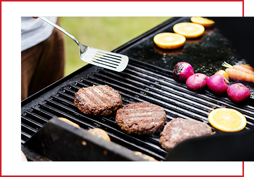 Beef Patties on the Grill